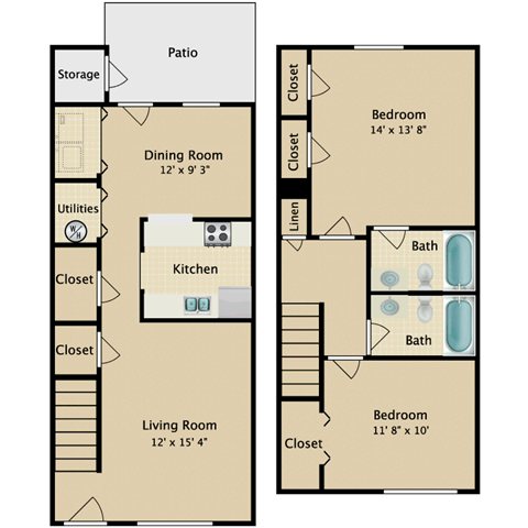 1200 Hickory Hollow Terrace 2-3 Beds Apartment, Affordable for Rent - Photo Gallery 25